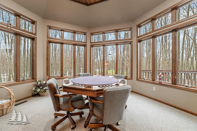 sunroom / solarium with visible vents