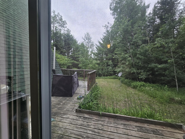 2709 Timberlane Trl, Grayling, MI 49738 - view of wooden deck