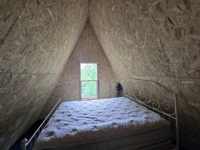 2709 Timberlane Trl, Grayling, MI 49738 - bedroom featuring vaulted ceiling