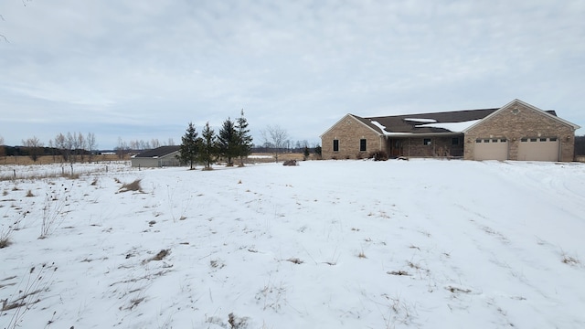 view of snowy yard