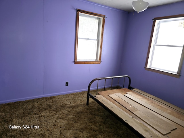 unfurnished bedroom with carpet