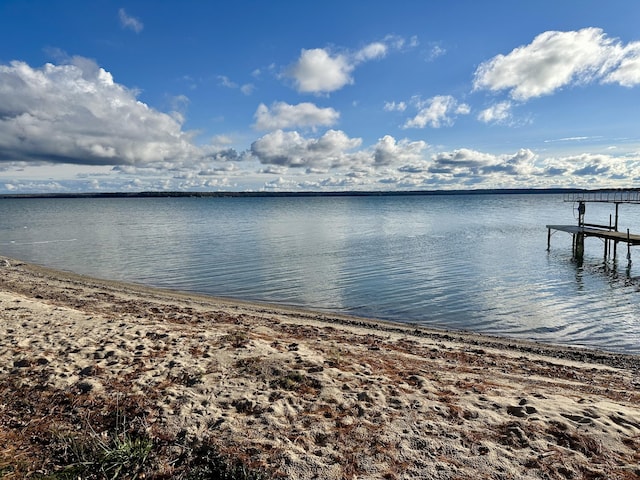 view of water feature featuring a boat dock