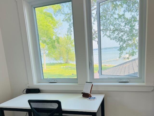 4288 Long Point Dr, Cheboygan, MI 49721 - office view of an office area and nearby water