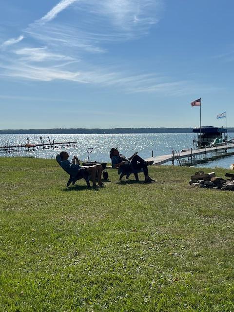 4288 Long Point Dr, Cheboygan, MI 49721 - water view with a dock