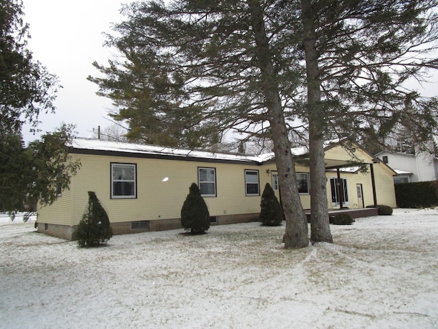 view of rear view of property