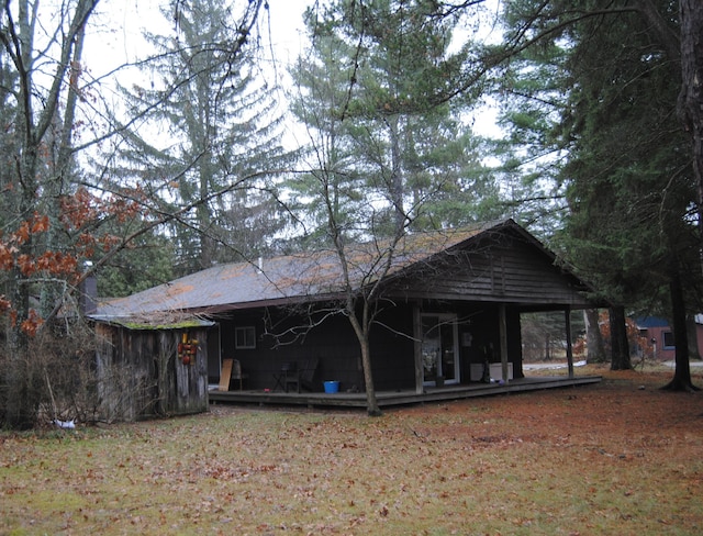 view of rear view of property