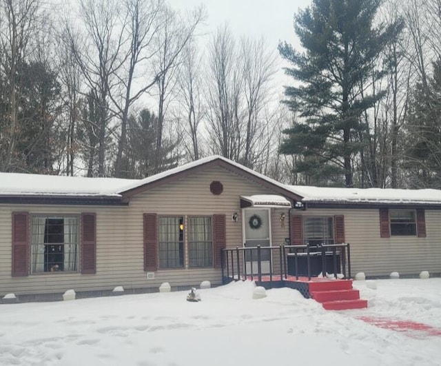 view of ranch-style home