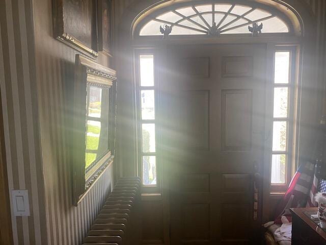 424 S State Ave, Alpena, MI 49707 - foyer featuring a wealth of natural light