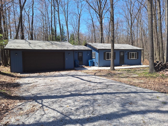view of front of house featuring an attached garage