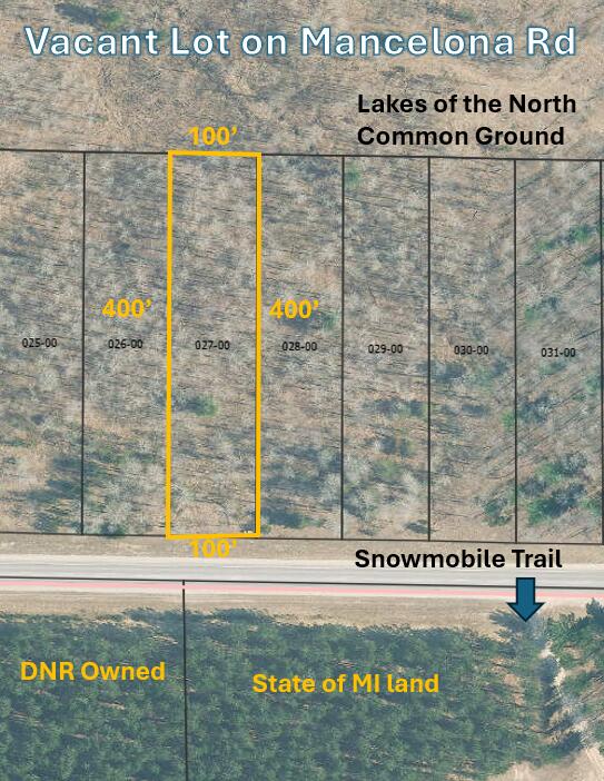 TBD Mancelona Rd, Mancelona MI, 49659 land for sale