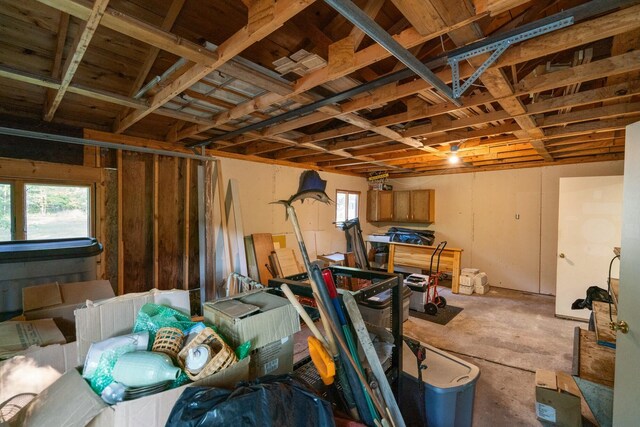4878 S Straits Hwy, Indian River, MI 49749 - basement with a garage