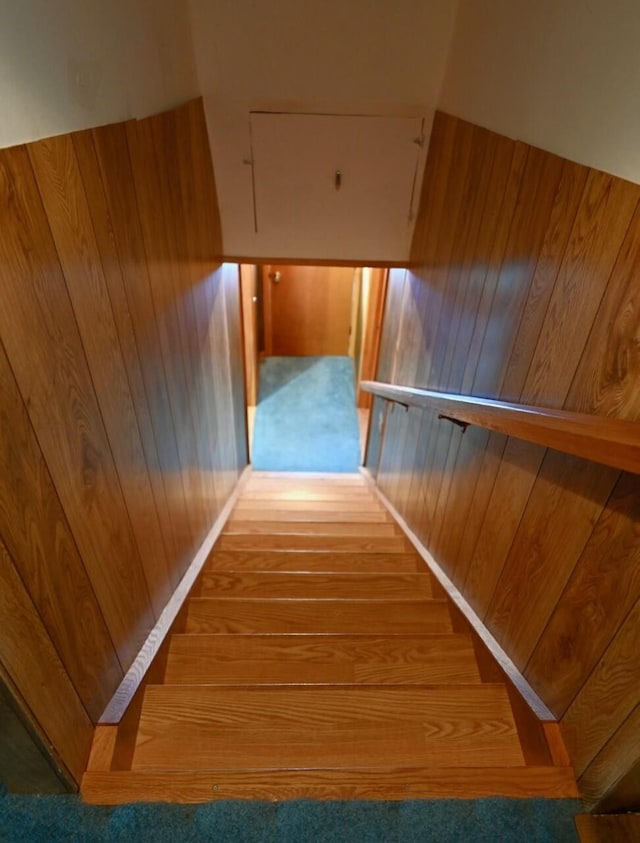 view of stairway