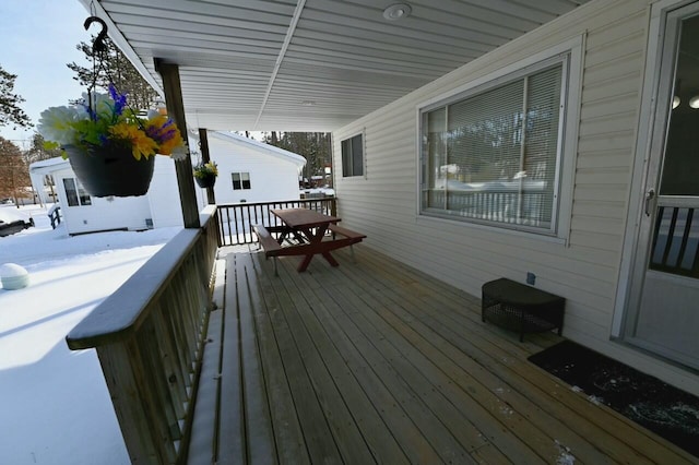 view of wooden terrace