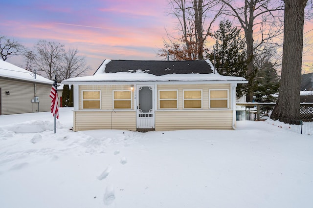 view of bungalow-style home