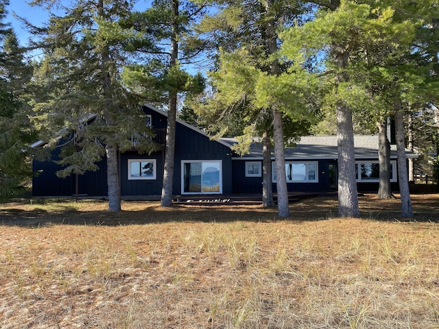 view of front of property with board and batten siding