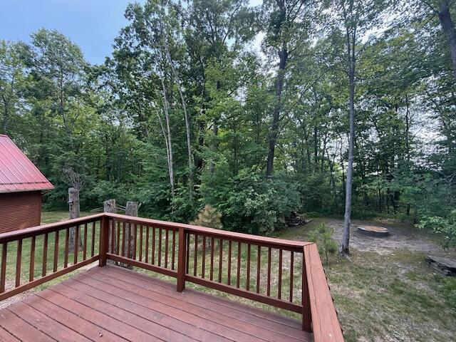 100 Innsbruck Ave, Roscommon, MI 48653 - view of wooden terrace