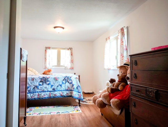 8110 Perry Rd, Houghton Lake, MI 48629 - bedroom featuring multiple windows and wood finished floors