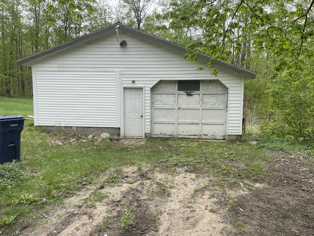 8598 N Sherman Rd, Frederic, MI 49733 - view of detached garage