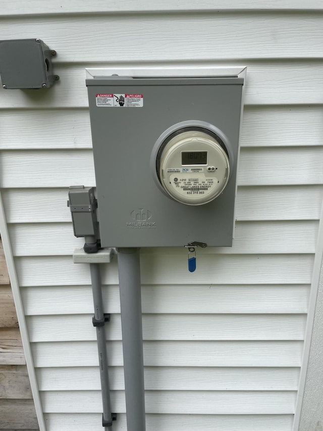 8598 N Sherman Rd, Frederic, MI 49733 - exterior view of electric meter