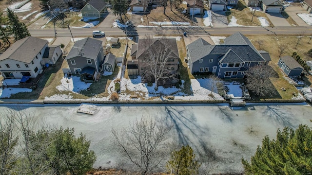 drone / aerial view with a residential view