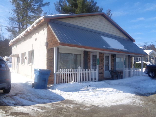 view of front of home with a porch