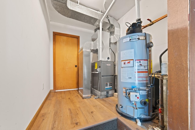 utilities featuring heating unit and water heater