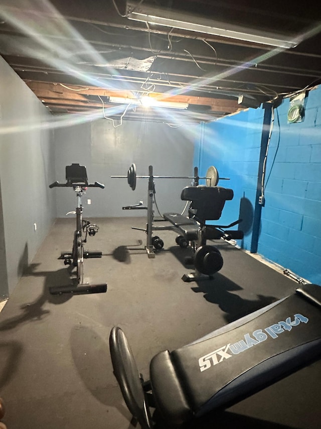 view of workout room