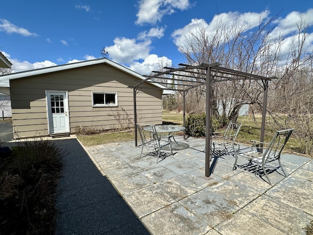 916 W First St, Cheboygan, MI 49721 - view of patio / terrace with a pergola