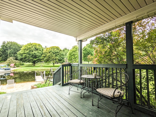 view of wooden terrace