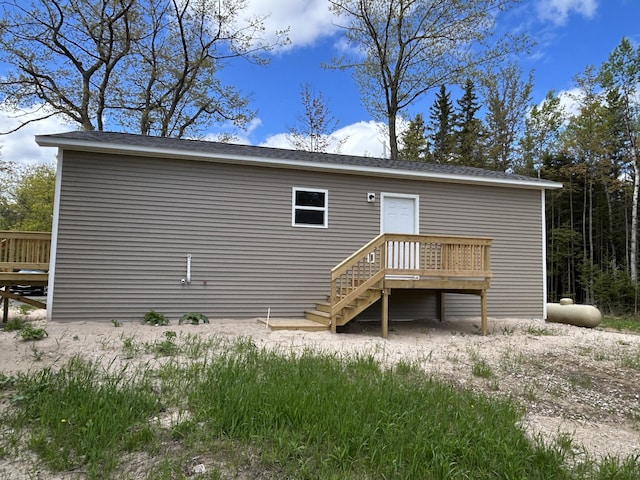 105 Sitting Bull Rd, Alpena, MI 49707 - view of back of property