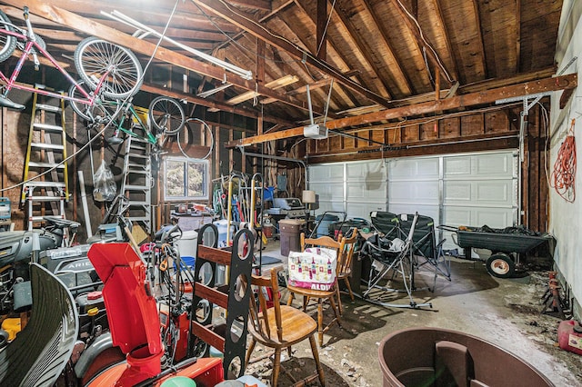 1114 Brooktrout Ln, Gaylord, MI 49735 - garage with a garage door opener