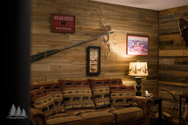 6122 Beach Rd, Johannesburg, MI 49751 - interior space featuring wooden walls