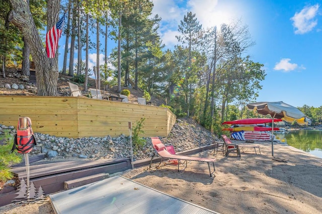 6122 Beach Rd, Johannesburg, MI 49751 - view of patio