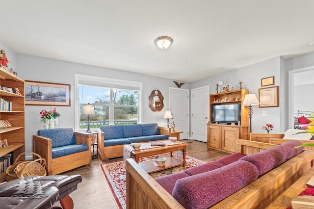 3211 Jenson St, Lewiston, MI 49756 - living area with wood finished floors