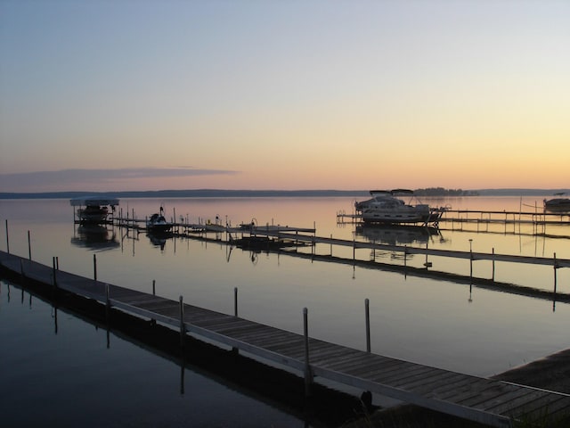 605 Sam-O-Set Blvd, Roscommon, MI 48653 - dock area with a water view