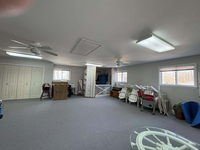 605 Sam-O-Set Blvd, Roscommon, MI 48653 - interior space featuring a ceiling fan