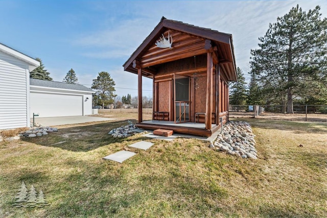 4565 Grant Dr, Lewiston, MI 49756 - view of outdoor structure with fence