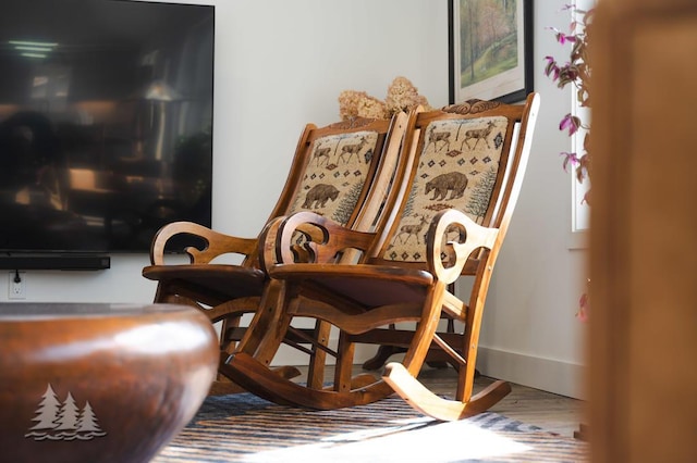 4565 Grant Dr, Lewiston, MI 49756 - sitting room featuring wood finished floors