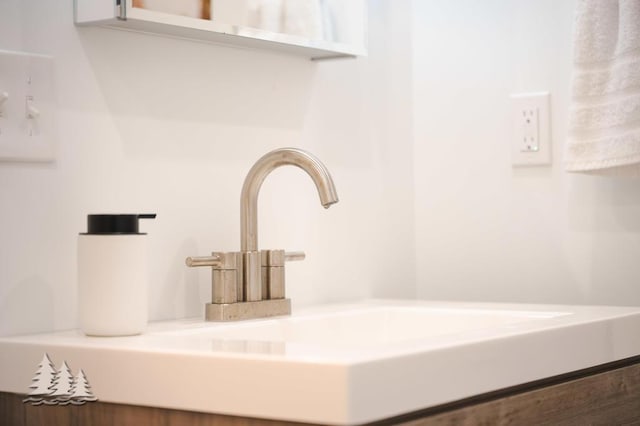 4565 Grant Dr, Lewiston, MI 49756 - details featuring vanity