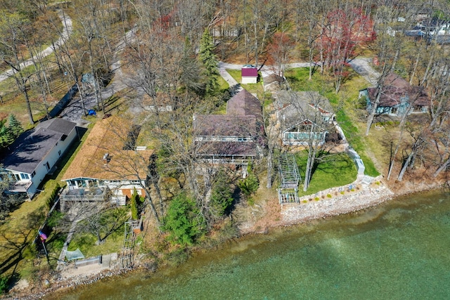 1384 W Higgins Lake Dr, Roscommon, MI 48653 - aerial view of property's location featuring a nearby body of water