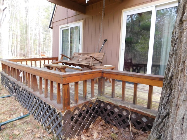 view of wooden terrace