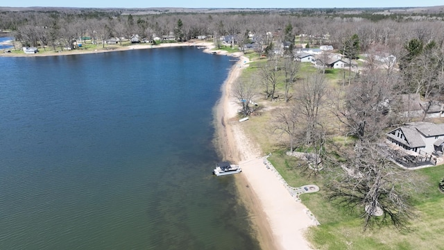 6150 Northpoint Dr, Saint Helen, MI 48656 - aerial view of property and surrounding area with a large body of water and a forest