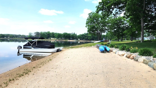 6150 Northpoint Dr, Saint Helen, MI 48656 - dock area featuring a water view