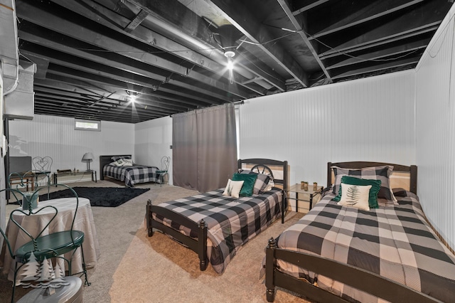 bedroom featuring carpet floors