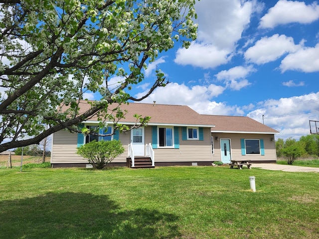 626 W Finerty Rd, West Branch, MI 48661 - view of front of house with entry steps and a front yard