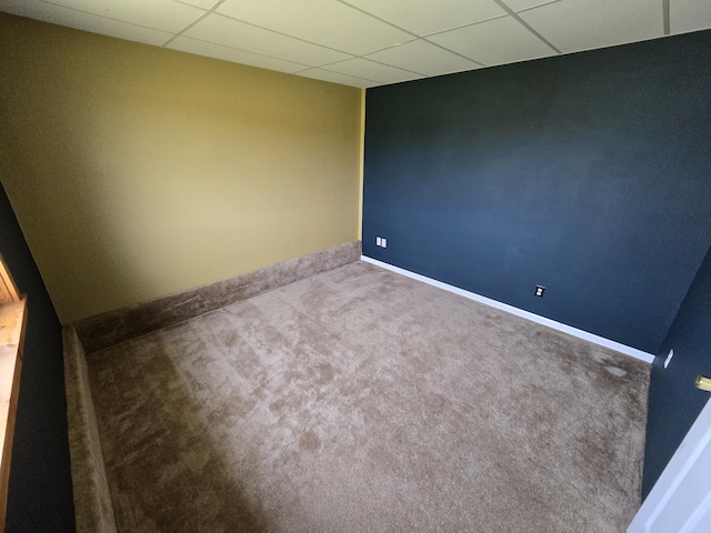 626 W Finerty Rd, West Branch, MI 48661 - spare room with carpet and a drop ceiling