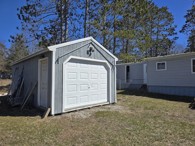 2051 Stutesman Dr, Fairview, MI 48621 - view of garage