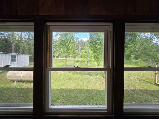 2051 Stutesman Dr, Fairview, MI 48621 - detailed view of propane tank