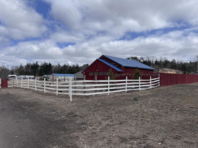 view of stable