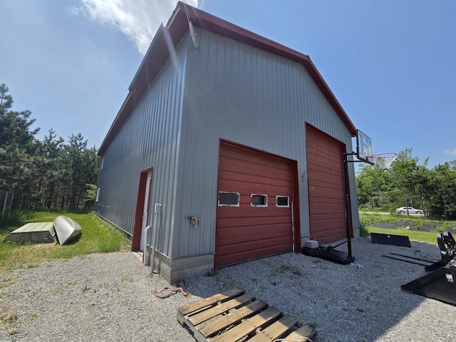 1300 N Perry Creek Rd, Fairview, MI 48621 - view of detached garage